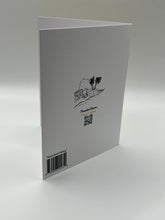 Load image into Gallery viewer, Back of the Powerboat Fishing greeting card with the Paradise Visions logo