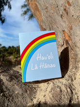 Load image into Gallery viewer, Birthday Rainbow hand-drawn Hawaii greeting card, photo 4