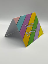Load image into Gallery viewer, Diagonal Birthday hand-drawn Hawaii greeting card, photo 2