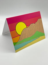 Load image into Gallery viewer, Waimanalo Ridge hand-drawn Hawaii greeting card, photo 2