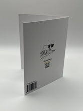 Load image into Gallery viewer, Back of the Regatta Waves greeting card with the Paradise Visions logo