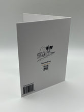 Load image into Gallery viewer, Back of the Speedy Recovery greeting card with the Paradise Visions logo