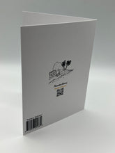 Load image into Gallery viewer, Back of the Rainbow Birthday (English) greeting card with the Paradise Visions logo