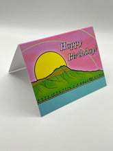 Load image into Gallery viewer, Diamond Head Birthday hand-drawn Hawaii greeting card, photo 2