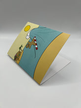 Load image into Gallery viewer, Holiday Wave hand-drawn Hawaii greeting card, photo 2