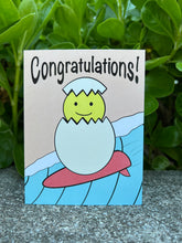 Load image into Gallery viewer, Congratulations! hand-drawn Hawaii greeting card, photo 4